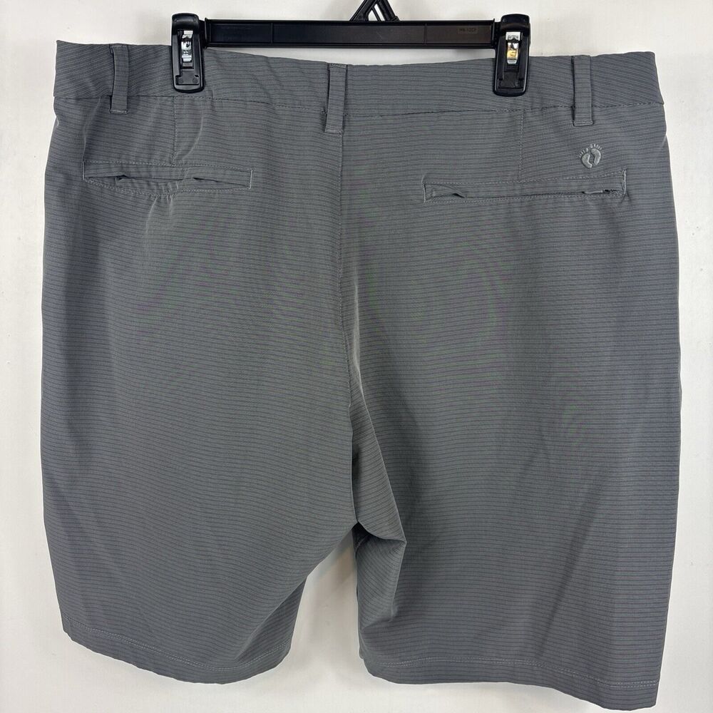 Hang Ten Men's Size 40 Grey Light Stripe Athletic Short‎ Flat Front - Picture 6 of 15